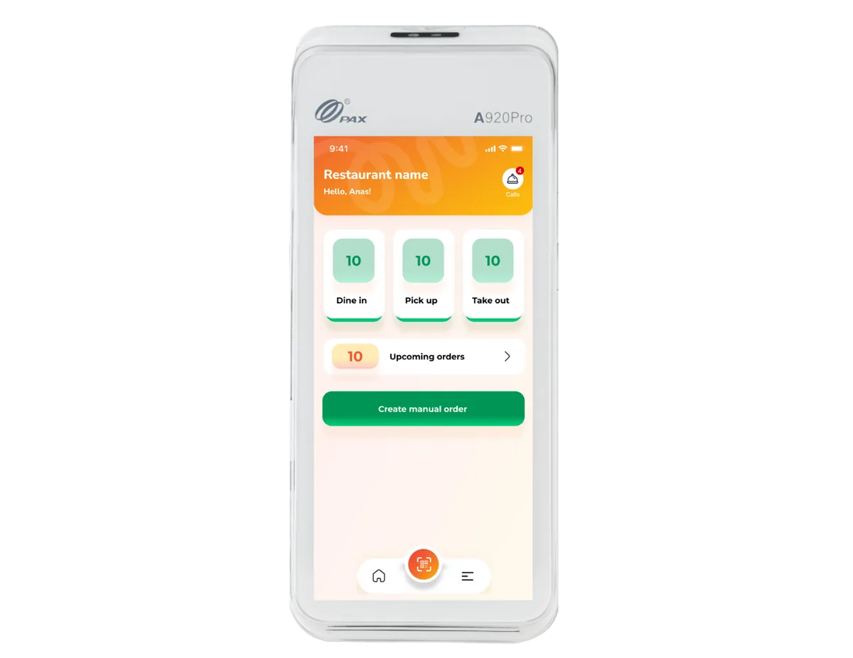 Le terminal de service intelligent et portatif de Waitery